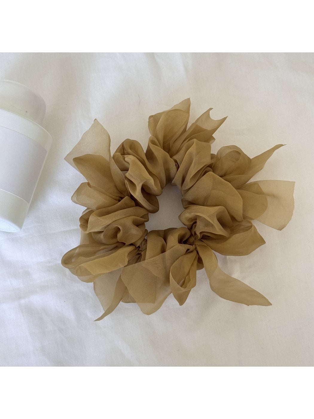 Gifty - Polyester Bow Detail Round Scrunchie Hair Tie