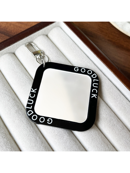 Keypus - Acrylic Square Mirror Bag Charm Keychain