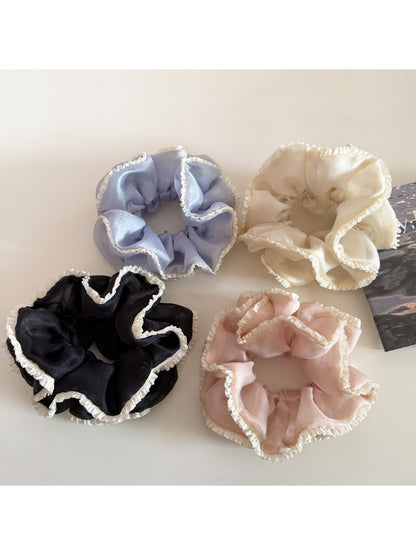 Gifty - Elegant Double Layer Ruched Scrunchie