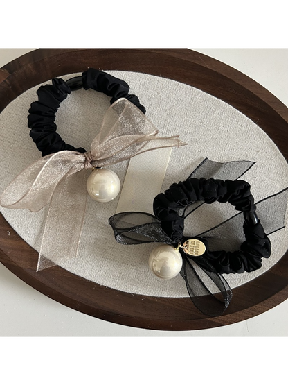 Gifty - Minimal Bow Detail Ponytail Hair Tie
