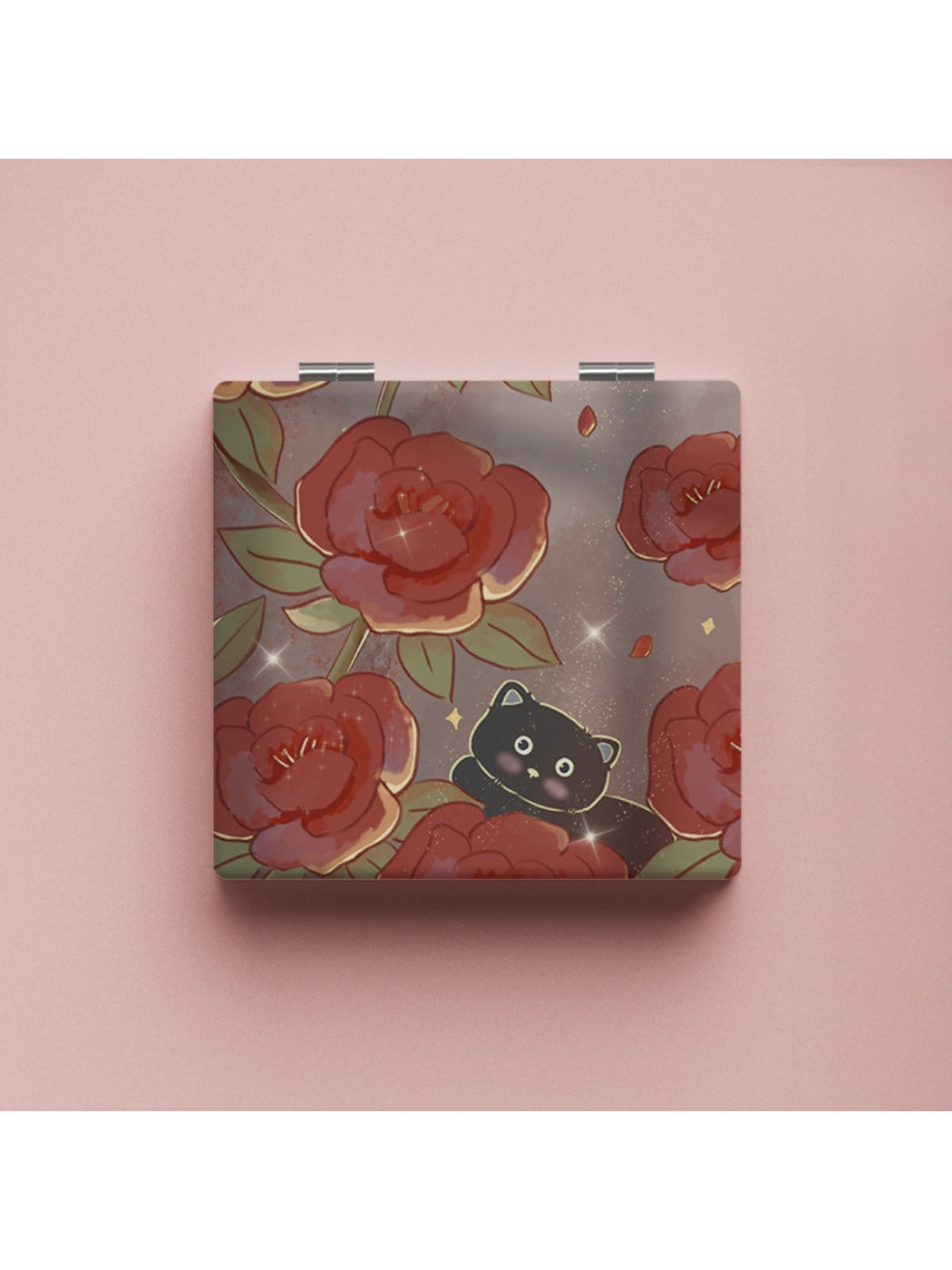 Mirroray - Vintage Rose Illustration Vanity Mirror