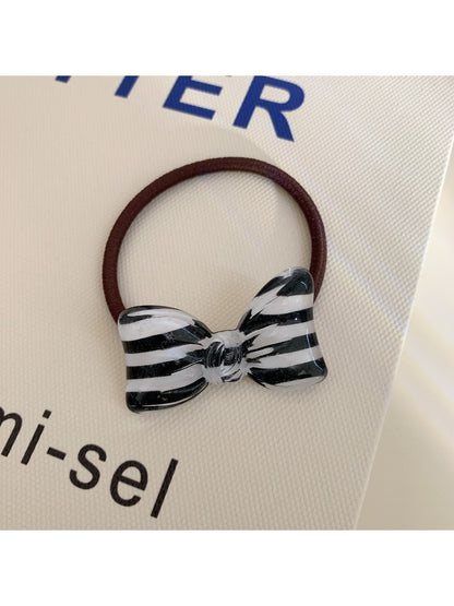 Gifty - Simple Striped Bow Hair Tie