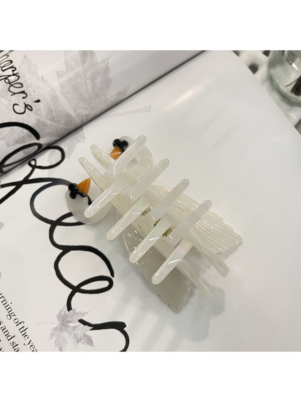 Beau - Bird Acetate Claw Clip
