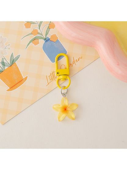 Keypus - Cute Colorful Transparent Flower Shaped Keychain