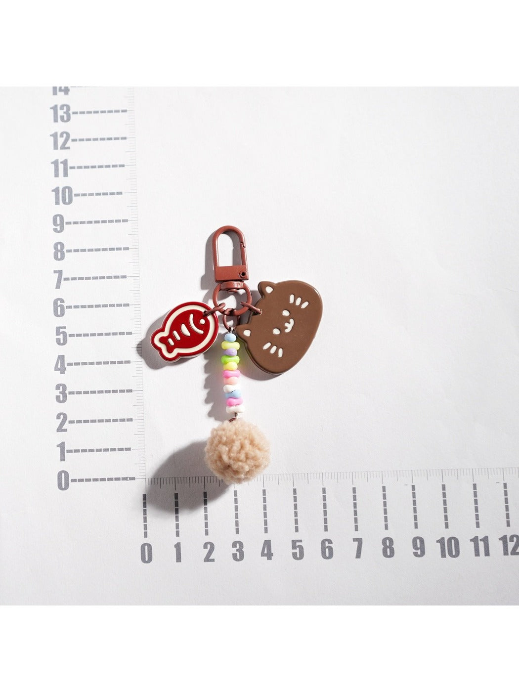 Keypus - Beaded Kitten Shaped Keychain