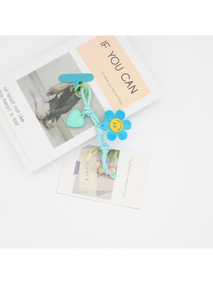 Keypus - Sunflower Smiley-Shaped Keychain