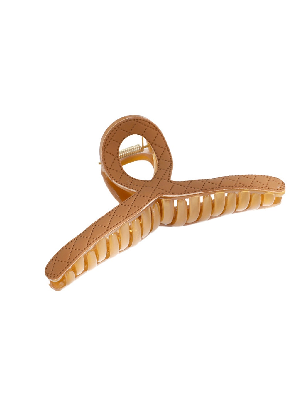 Beau - Geometric Plastic Alloy Square Form Claw Clip