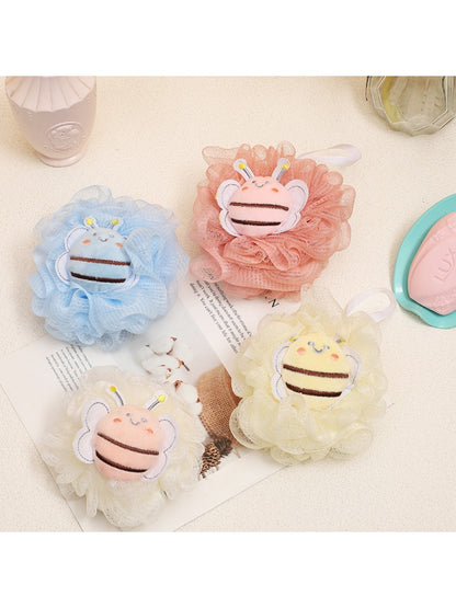 Papo - Cute Bee Cartoon Bath Puff Soft Foaming Mesh
