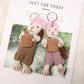Feltery - Cute 3D Bunny Keychain Bag Charm Gift