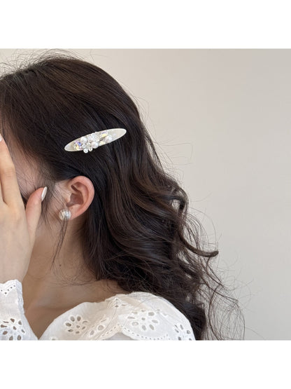 Beau - Sweet Style Floral Accent Side Hair Clip