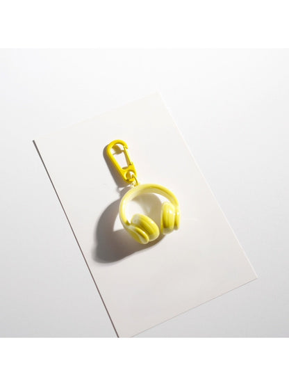 Keypus - Solid Color Headphone Shaped Keychain