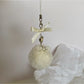 Keypus - Beaded Heart Bow Pom Pom Bag Charm Keychain