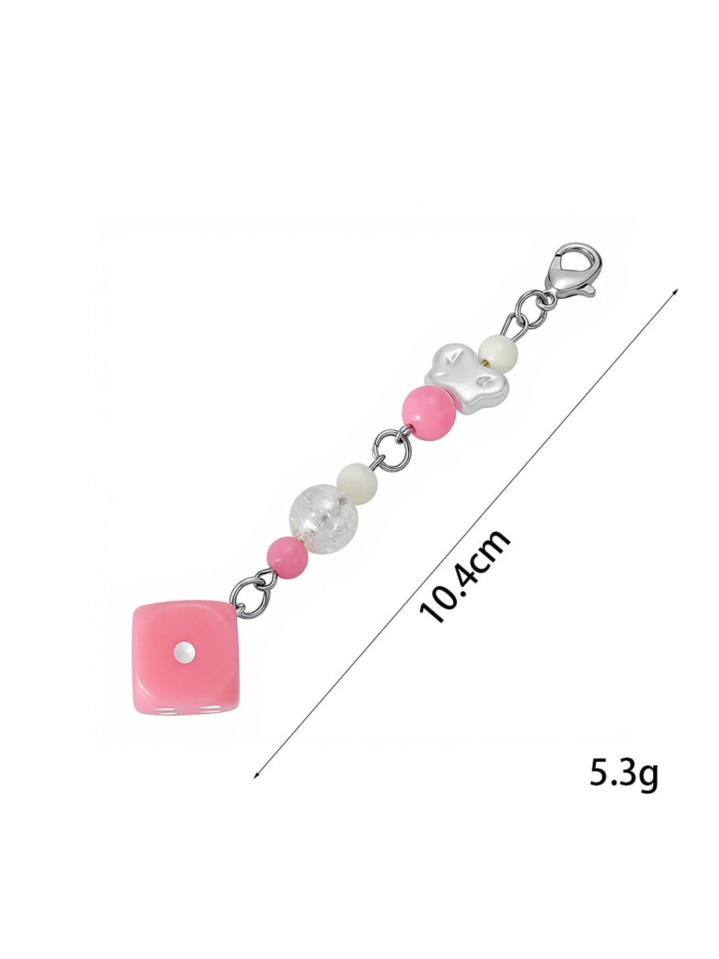 Keypus - Playful Dice Phone and Bag Charm Keychain
