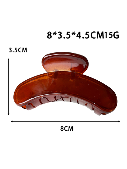 Beau - Minimal Small Geometric Ring Plastic Claw Clip