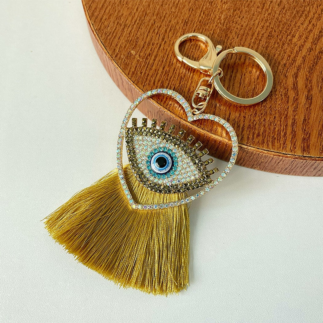 Keypus - Halloween Funny Blue Eye Tassel Keychain