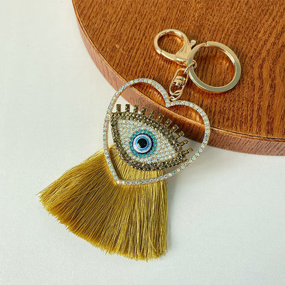 Keypus - Halloween Funny Blue Eye Tassel Keychain