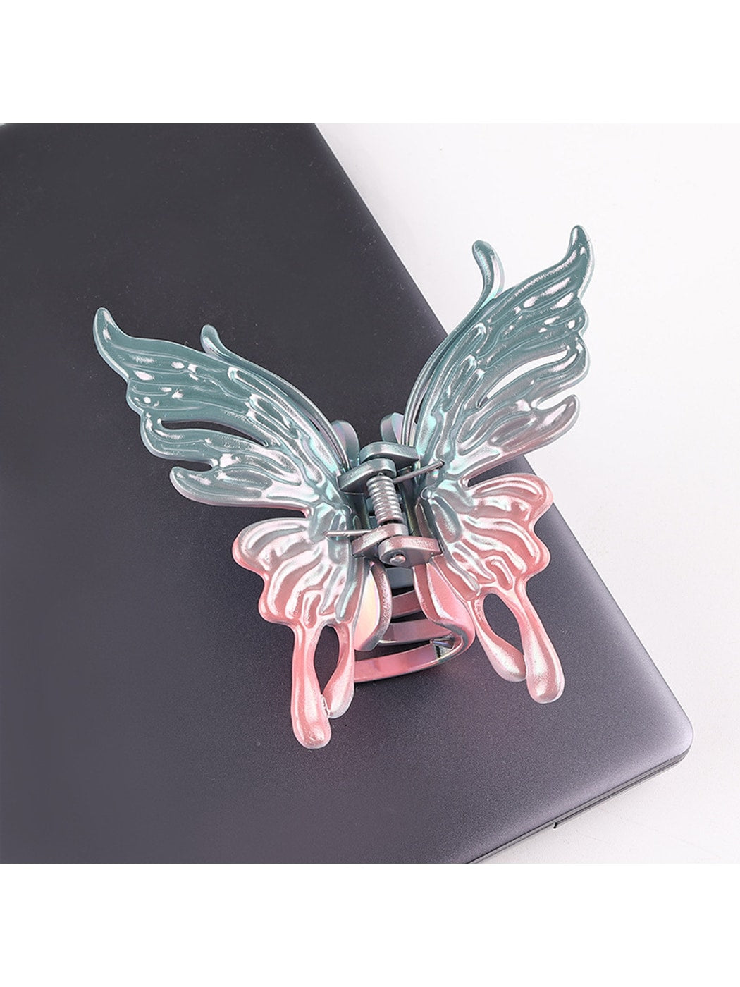 Beau - Gradient Butterfly Design Plastic Claw Clip