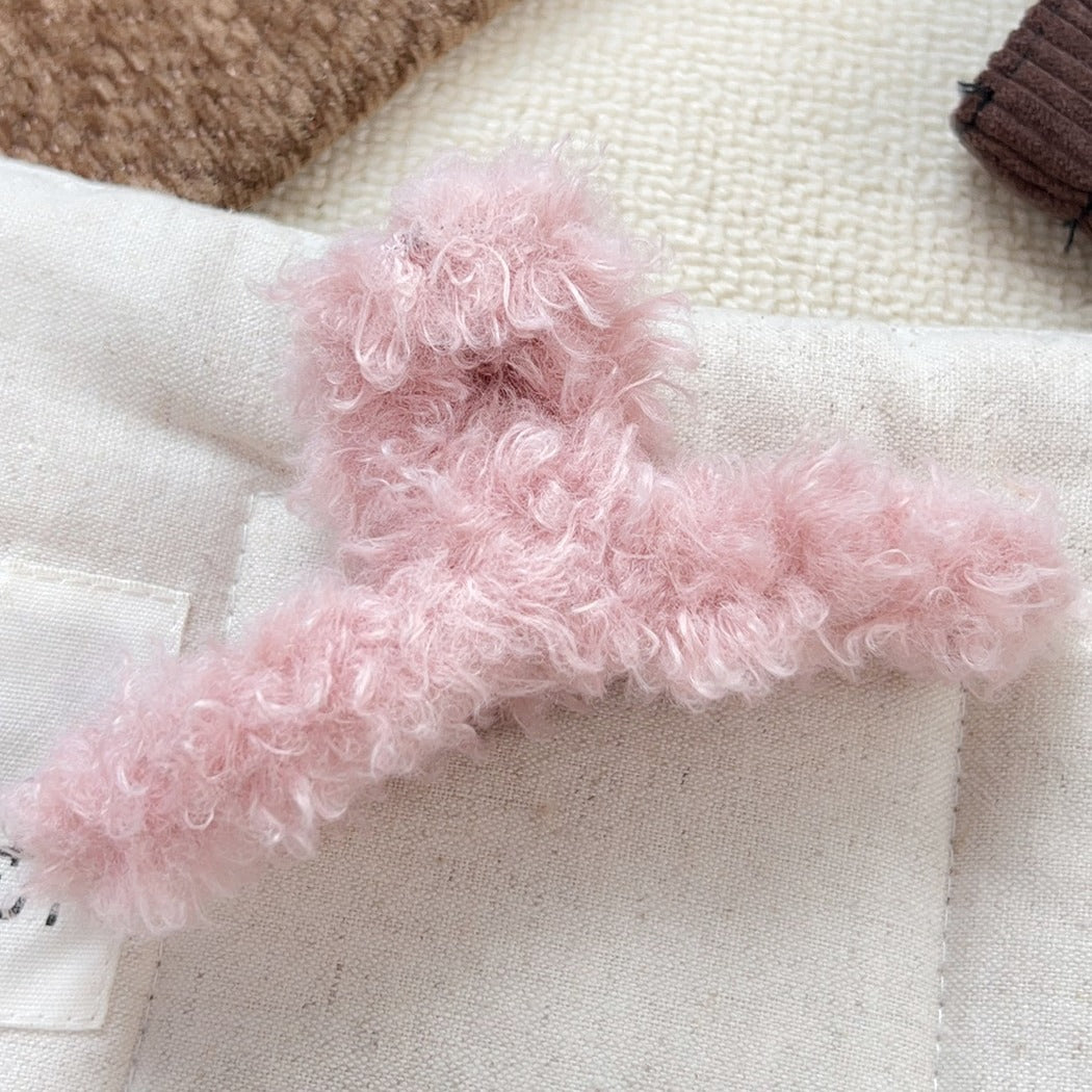 Beau - Soft Plush Pastel Elegant Claw Clip
