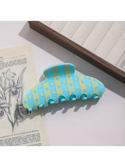 Beau - Retro Striped & Polka Dot Claw Clip