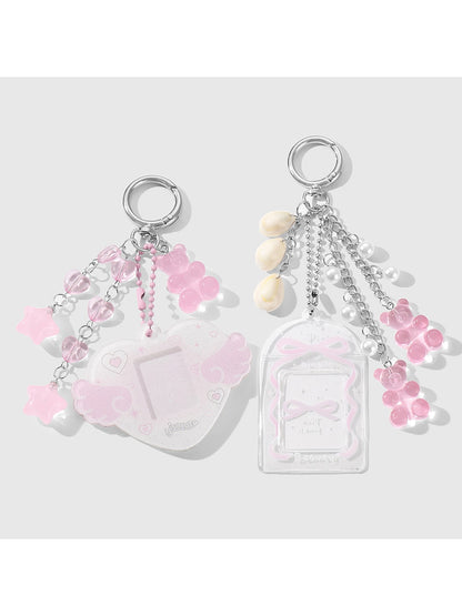Keypus - Sweet Y2K Heart and Bear Acrylic Keychain