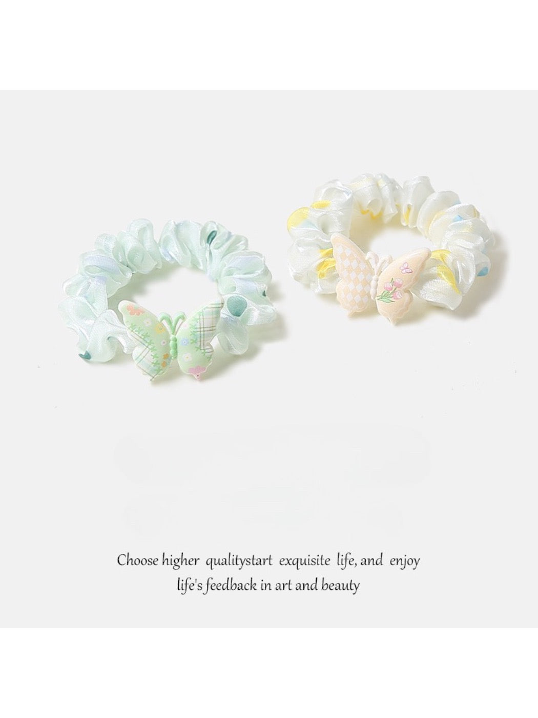 Gifty - Small Butterfly Hair Scrunchies