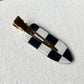 Beau - Geometric Checker Acetate Side Hair Clip
