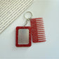 Keypus - Rectangular Glitter Comb Keychain