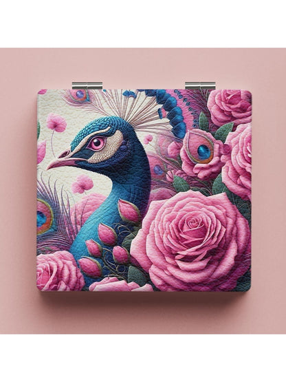 Mirroray - Portable PU Leather Folding Makeup Mirror