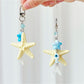 Close-up of the starfish charm on the Ocean Starfish Little Fish keychain