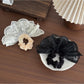 Gifty - Double Layer Lace Embroidered Scrunchie Elegant