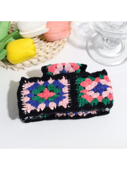 Beau - Colorful Flower Knitted Hairpins