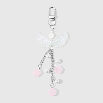 Keypus - Sweet Wing and Beaded Charm Keychain