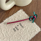 Beau - Retro Bow Detail Acetate Alloy Side Barrette