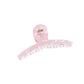 Beau - Floral Print Y-Shaped Plastic Alloy Claw Clip