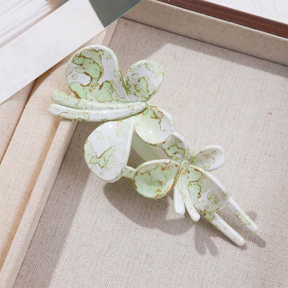 Beau - Marble Patterned Elegant Hair Clip