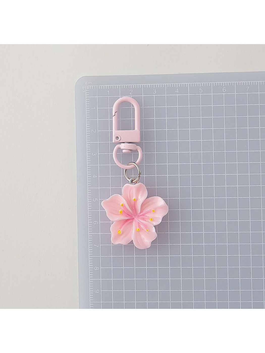 Keypus - Macaron Colored Cherry Blossom Keychain