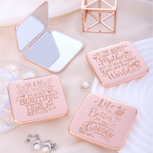 Mirroray - Portable Folding Alloy Frame Makeup Mirror