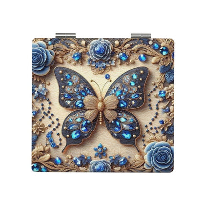 Mirroray - Butterfly Floral Folding Portable Makeup Mirror