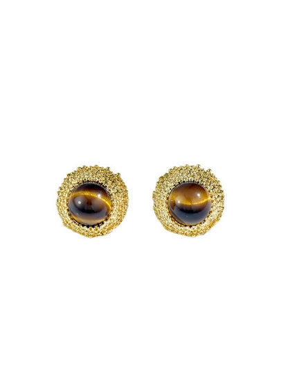 Earedge - Three-Dimensional Round Earrings
