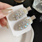 Beau - Faceted Heart Design Bangs Hair Clip