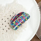 Beau - Colorful Geometric Print Hair Claw - view 12