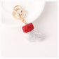 Red Christmas stocking keychain