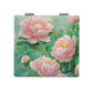 Mirroray - Square Floral Portable Touch Up Makeup Mirror