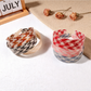 Gifty - Wide Printed Houndstooth Texture Headband