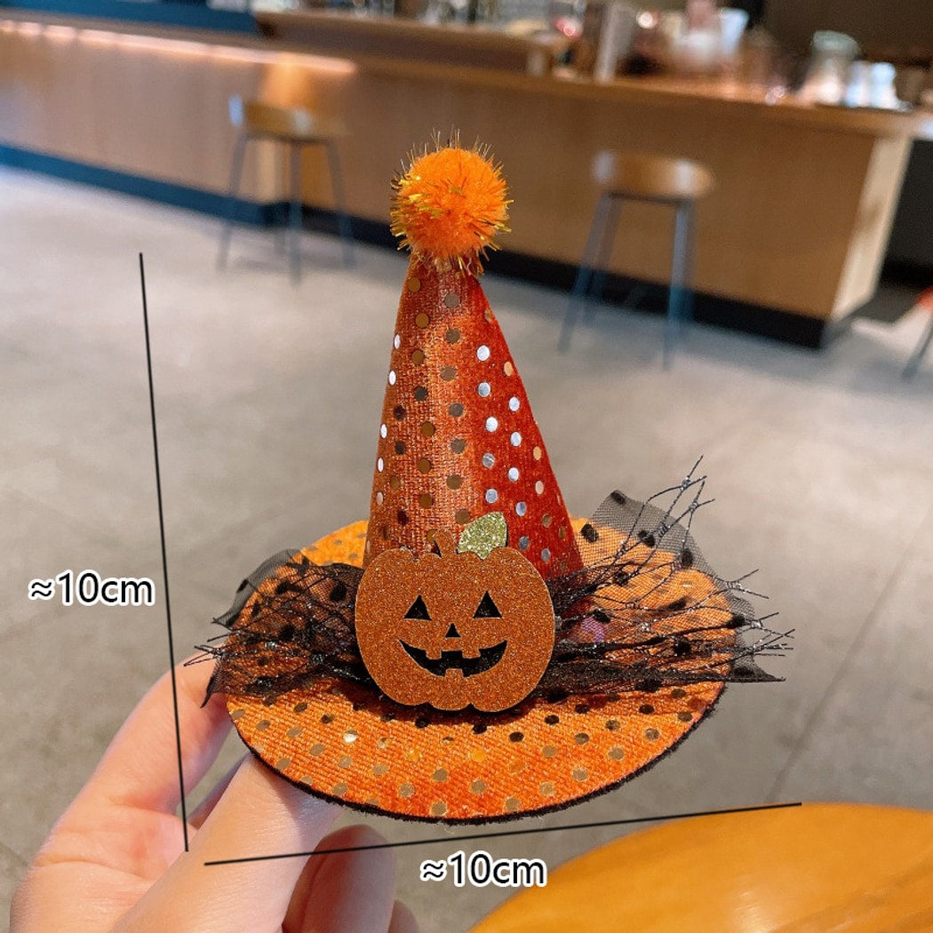 Beau - Cute Halloween Pumpkin Hat Hair Clip