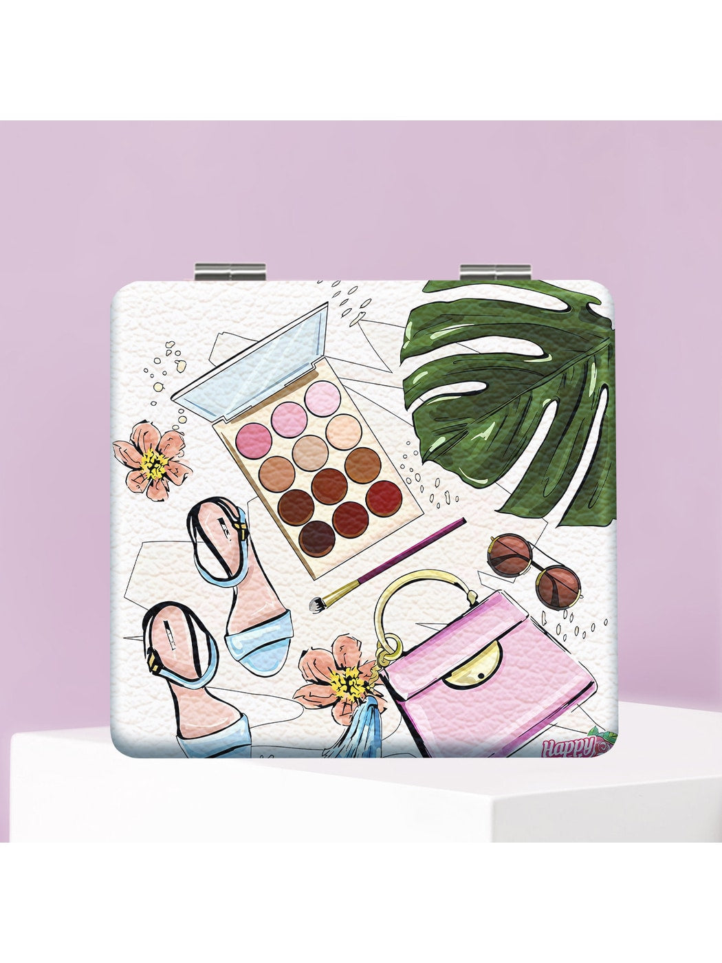 Mirroray - Cartoon Style Print Makeup Mirror