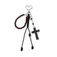 Keypus - Halloween Thorn Rose Skull Cross Keychain