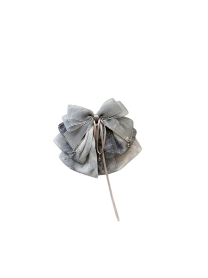 Beau - Draped Bow Half Up Ponytail Hair Claw Clip
