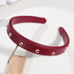 Gifty - PU Leather Studded Retro Style Headband