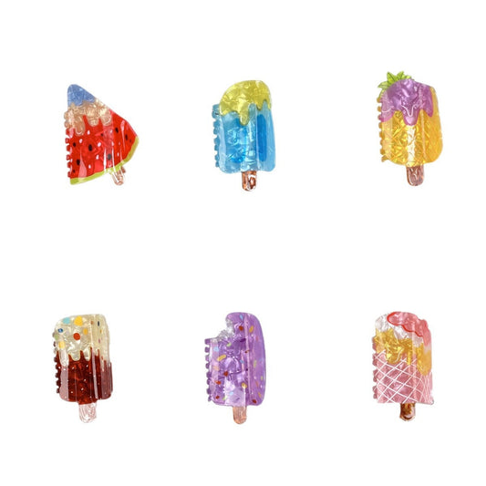 Beau - Cartoon Ice Cream Motif Claw Clip